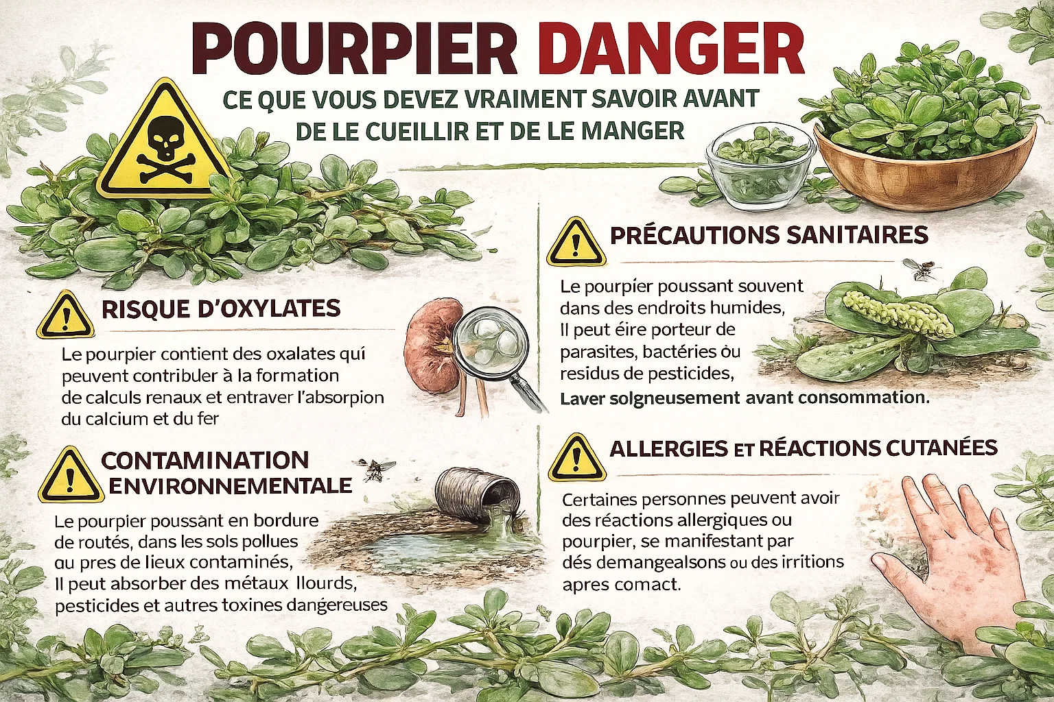 Pourpier danger